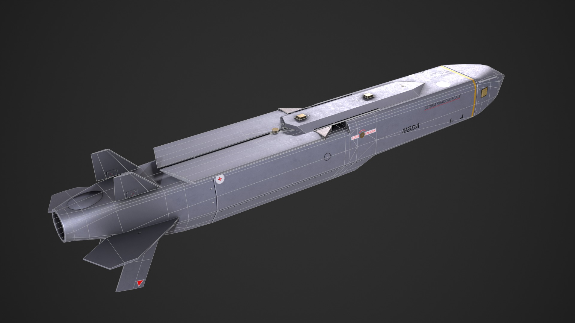 SCALP EG - Storm Shadow Low-poly 3D model_7