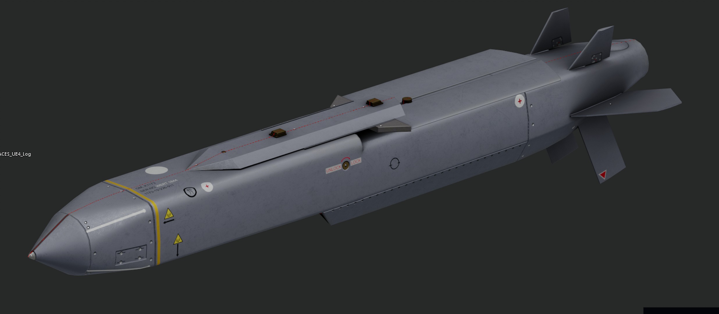 SCALP EG - Storm Shadow Low-poly 3D model_4