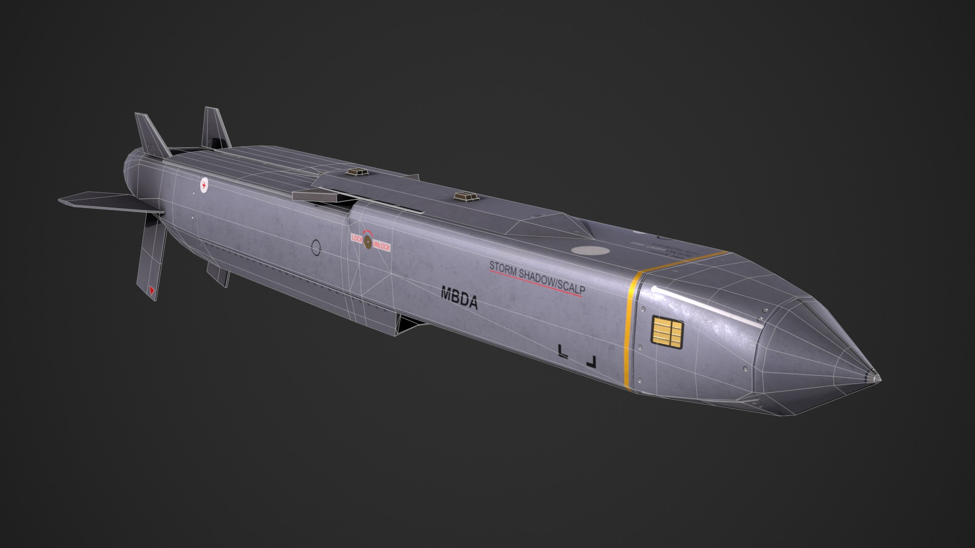 SCALP EG - Storm Shadow Low-poly 3D model_5