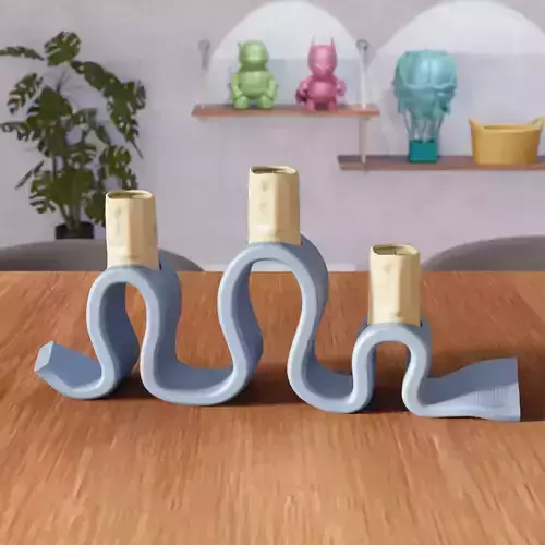 Standard Taper Candle Holder - 343 3D print model