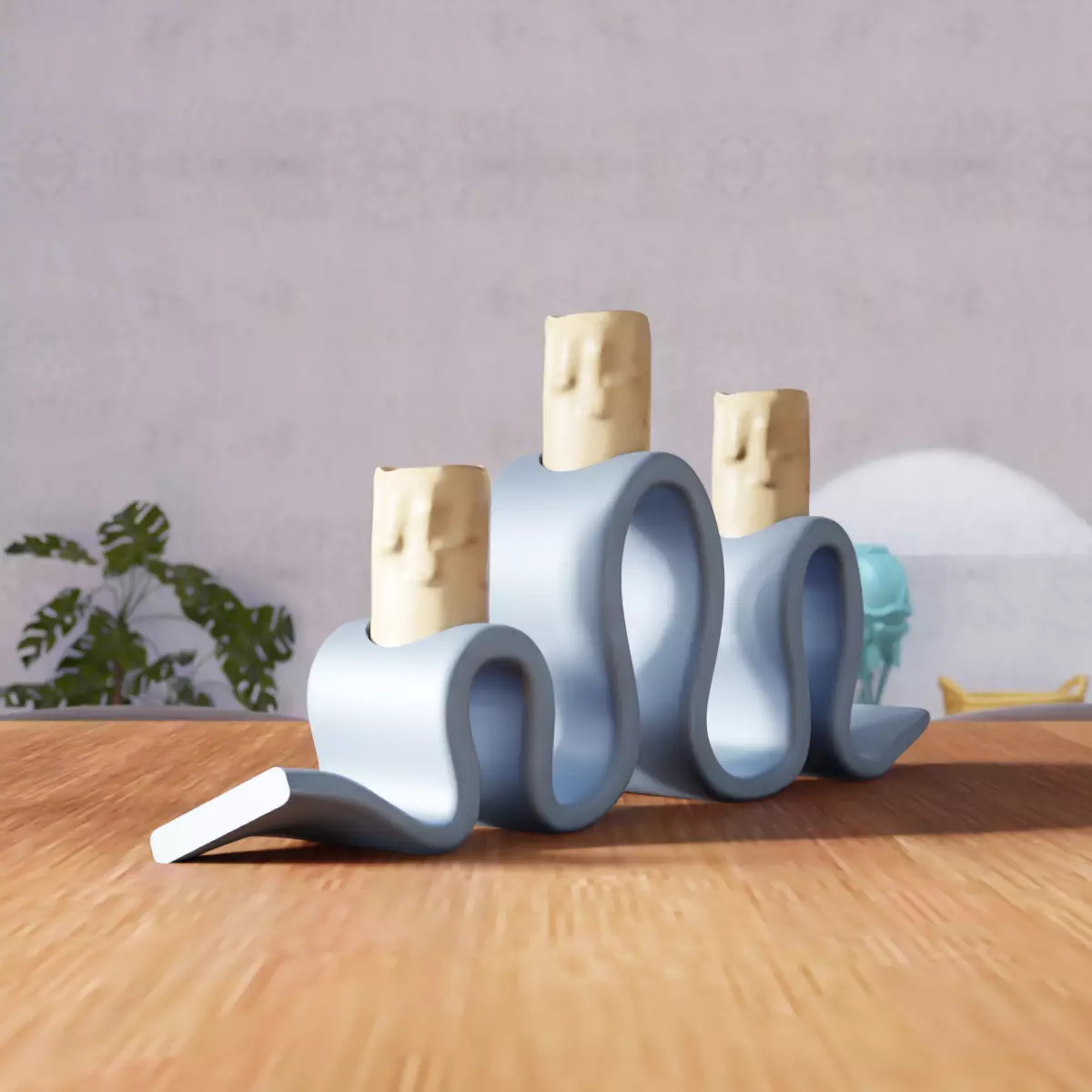 Standard Taper Candle Holder - 343 3D print model_2