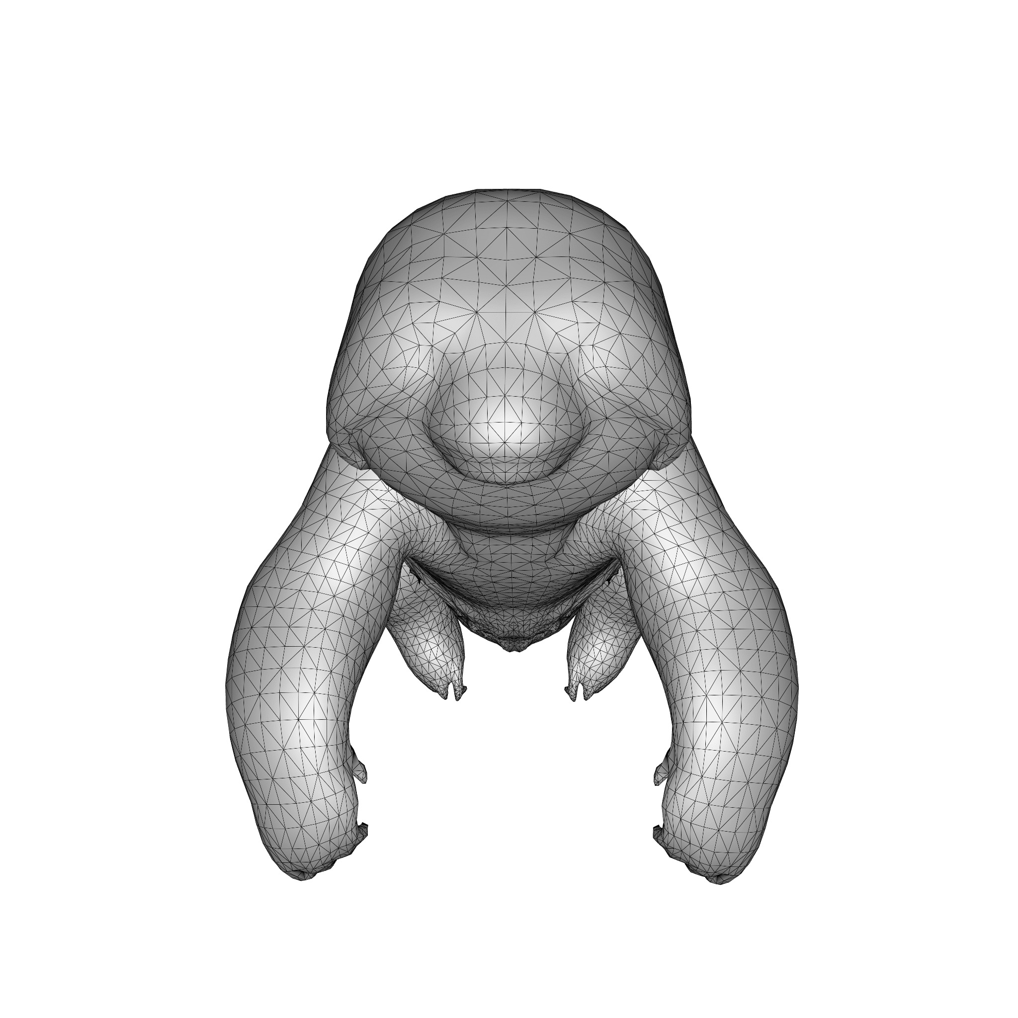Chill the Stylized Sloth 3D model_8