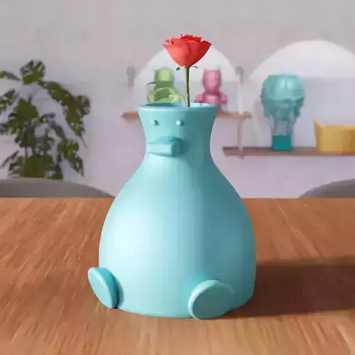 Cute Duck Vase - 342