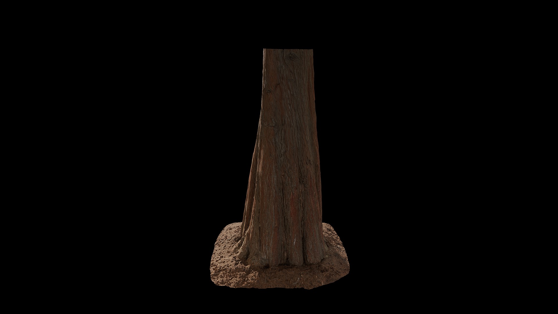 Anydrafts Taxodium ascendens Trunk 11 Low-poly 3D model_5