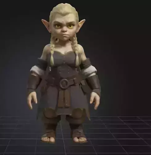 Fearless Dwarven Huntress A Bold and Muscular Beauty