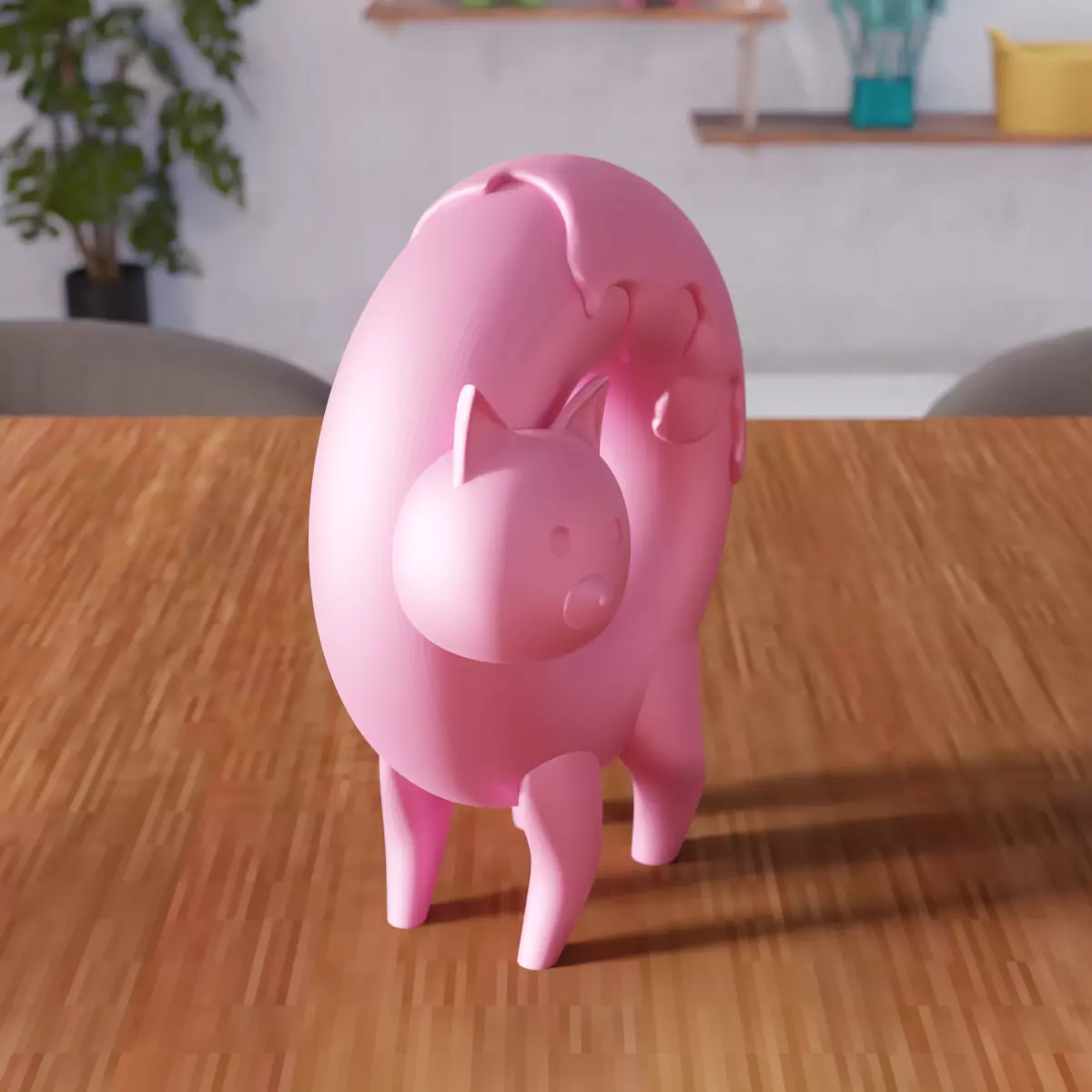 Cute Donut Cat Figure - 340 3D print model_2