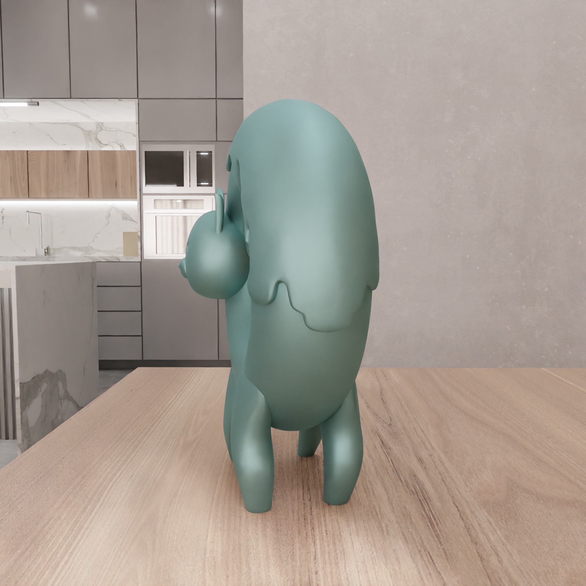 Cute Donut Cat Figure - 340 3D print model_12