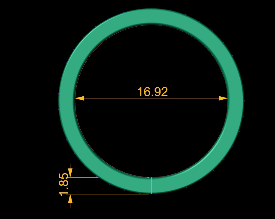 Model 1225 Eternity Band Ring 6 and half US Size 1pnt5mm Diamond 3D print model_14