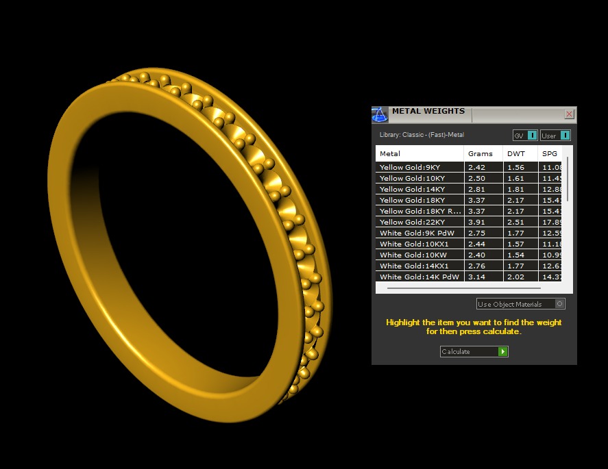 Model 1225 Eternity Band Ring 6 and half US Size 1pnt5mm Diamond 3D print model_11