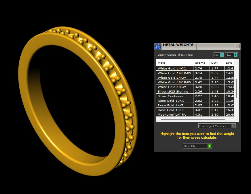 Model 1225 Eternity Band Ring 6 and half US Size 1pnt5mm Diamond 3D print model_10