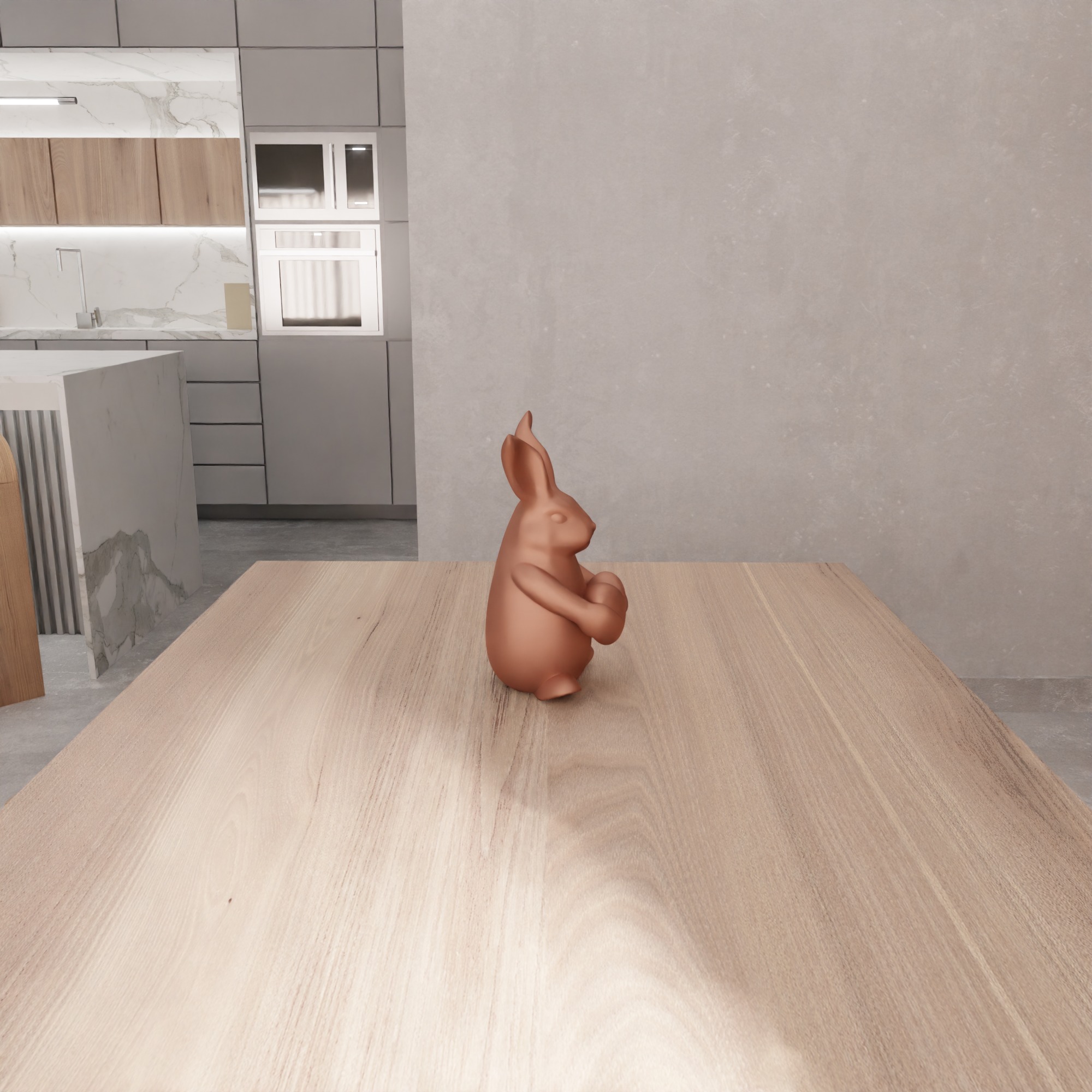 Easter Bunny Heart Figure - 339 3D print model_12