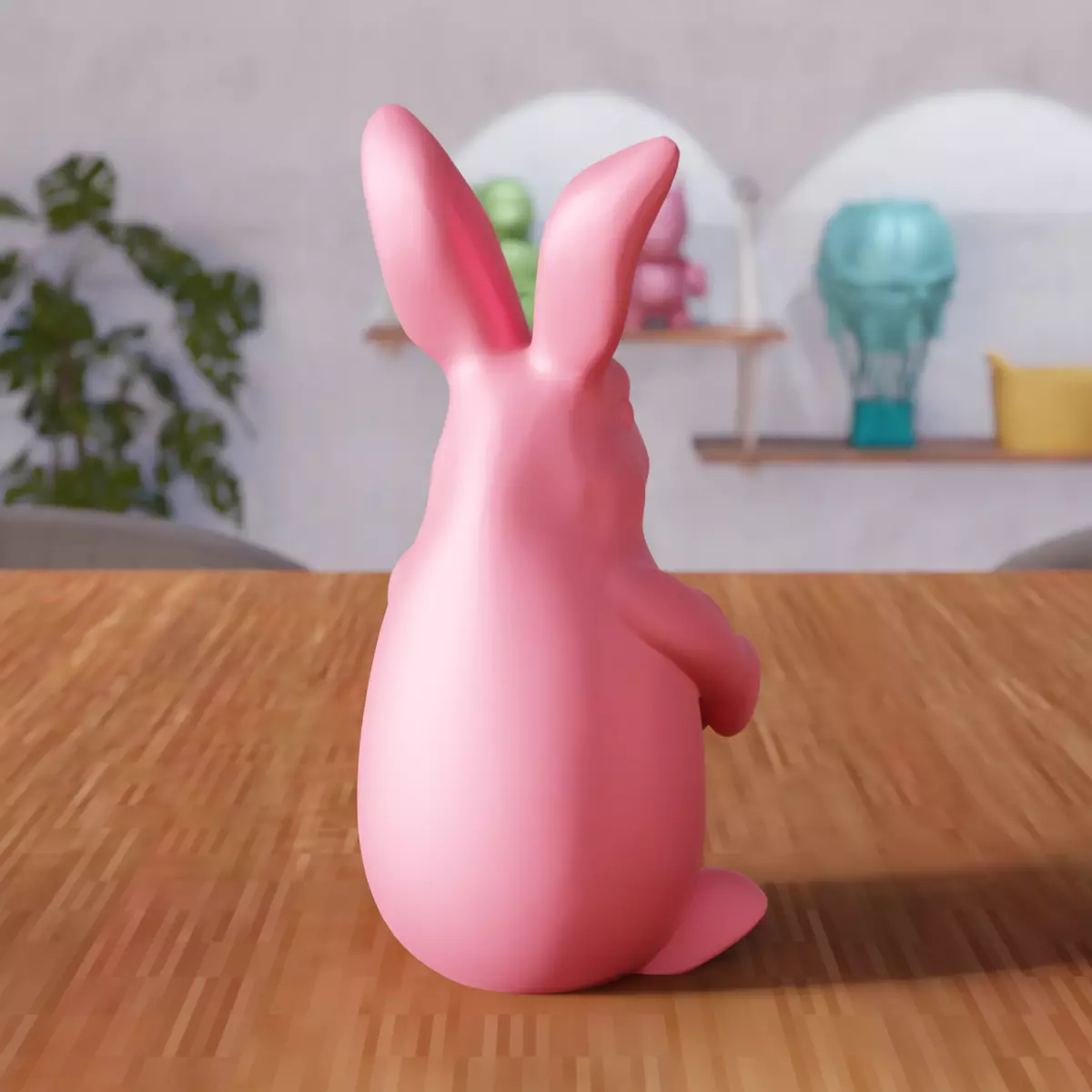 Easter Bunny Heart Figure - 339 3D print model_3