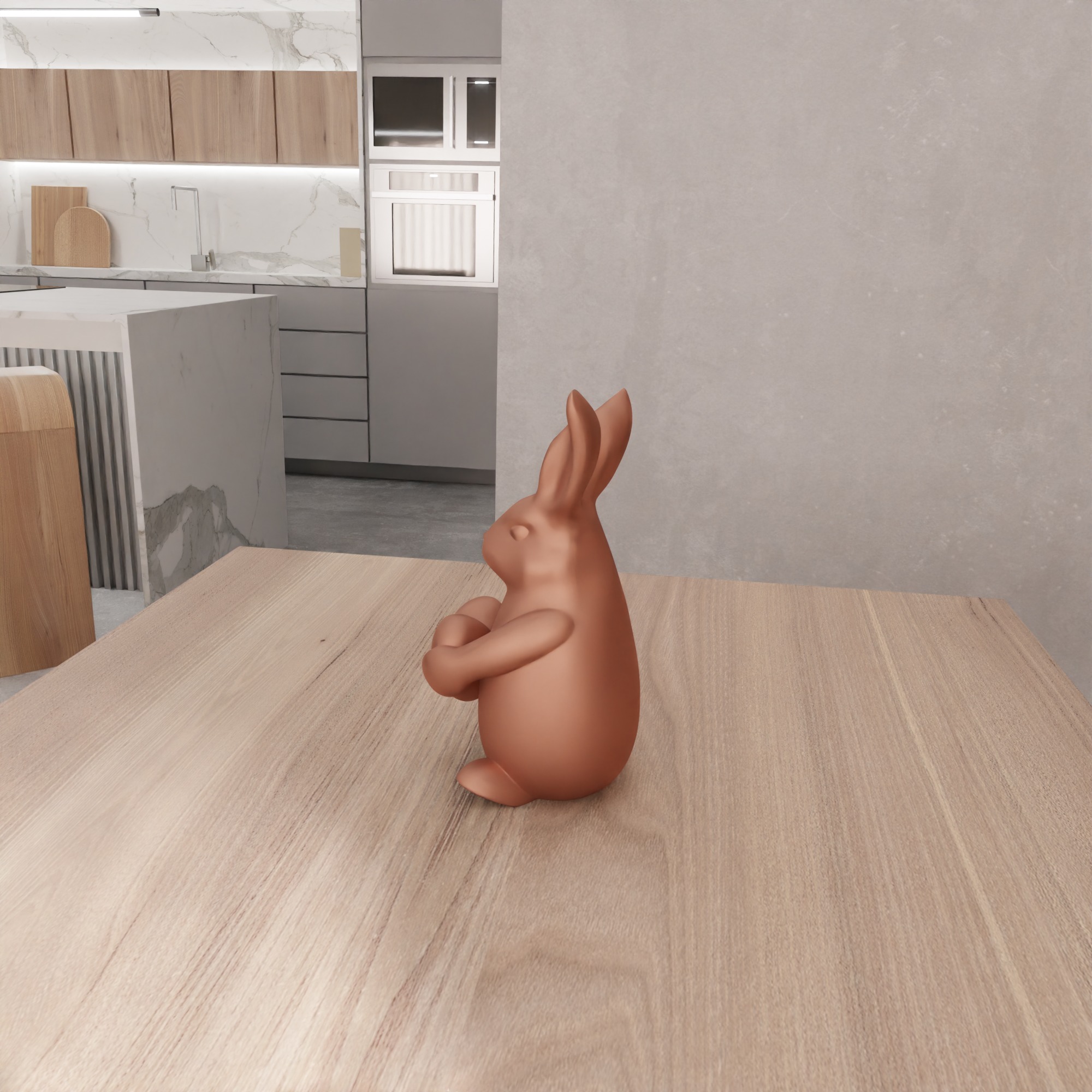 Easter Bunny Heart Figure - 339 3D print model_9