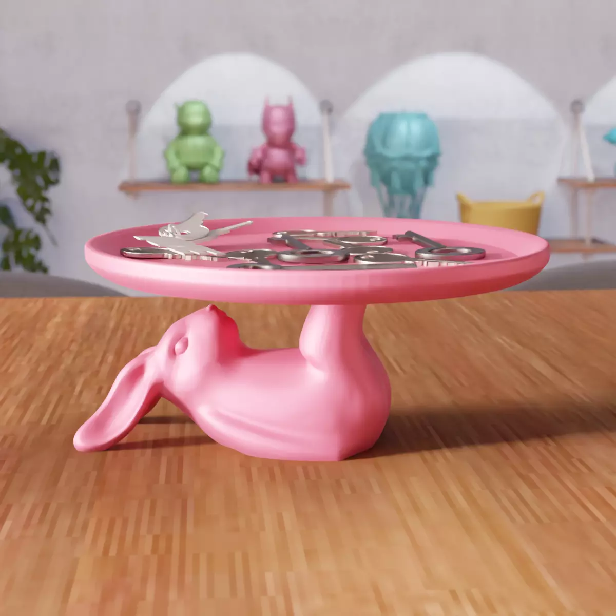 Cute Easter Bunny Bowl - 338 3D print model_0