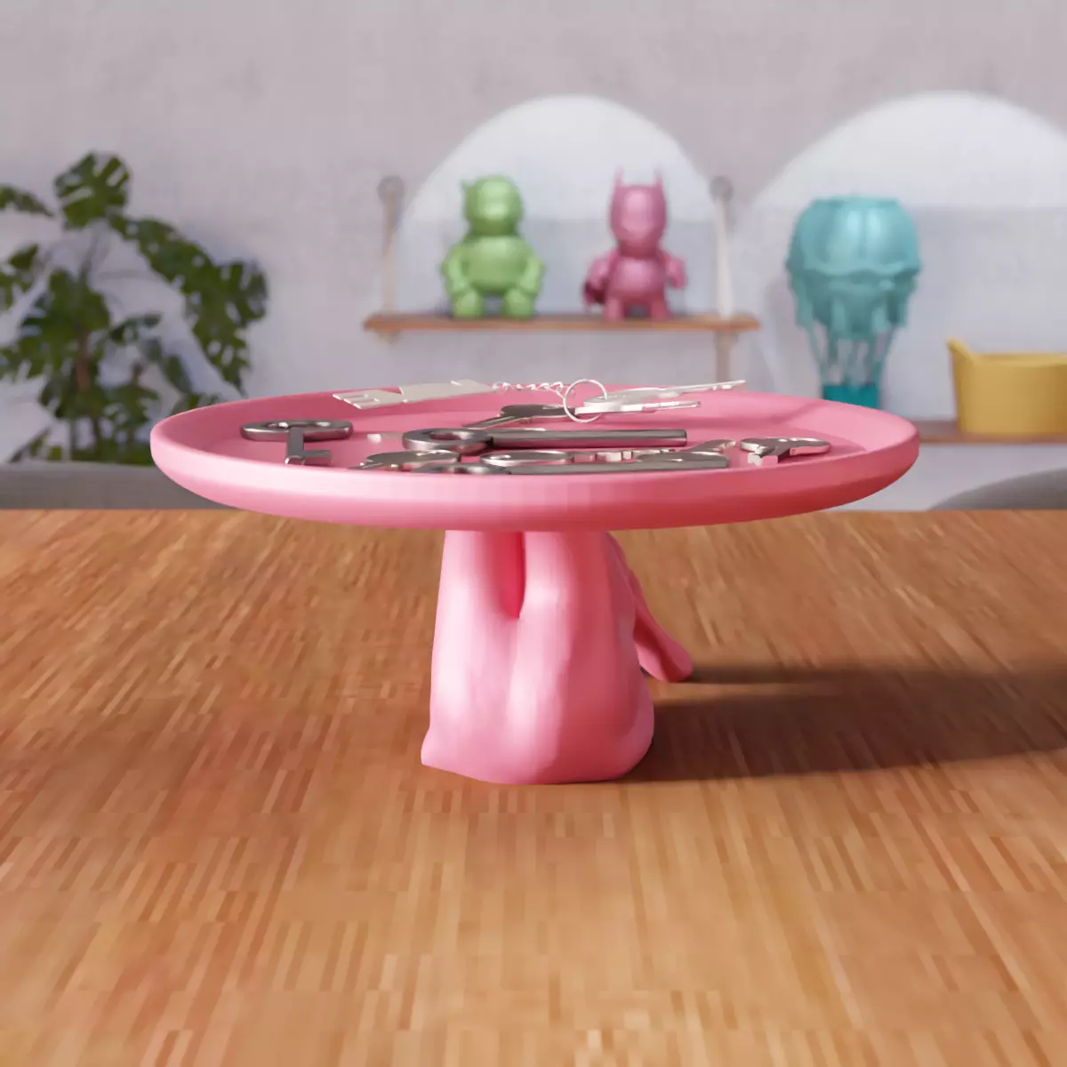 Cute Easter Bunny Bowl - 338 3D print model_4