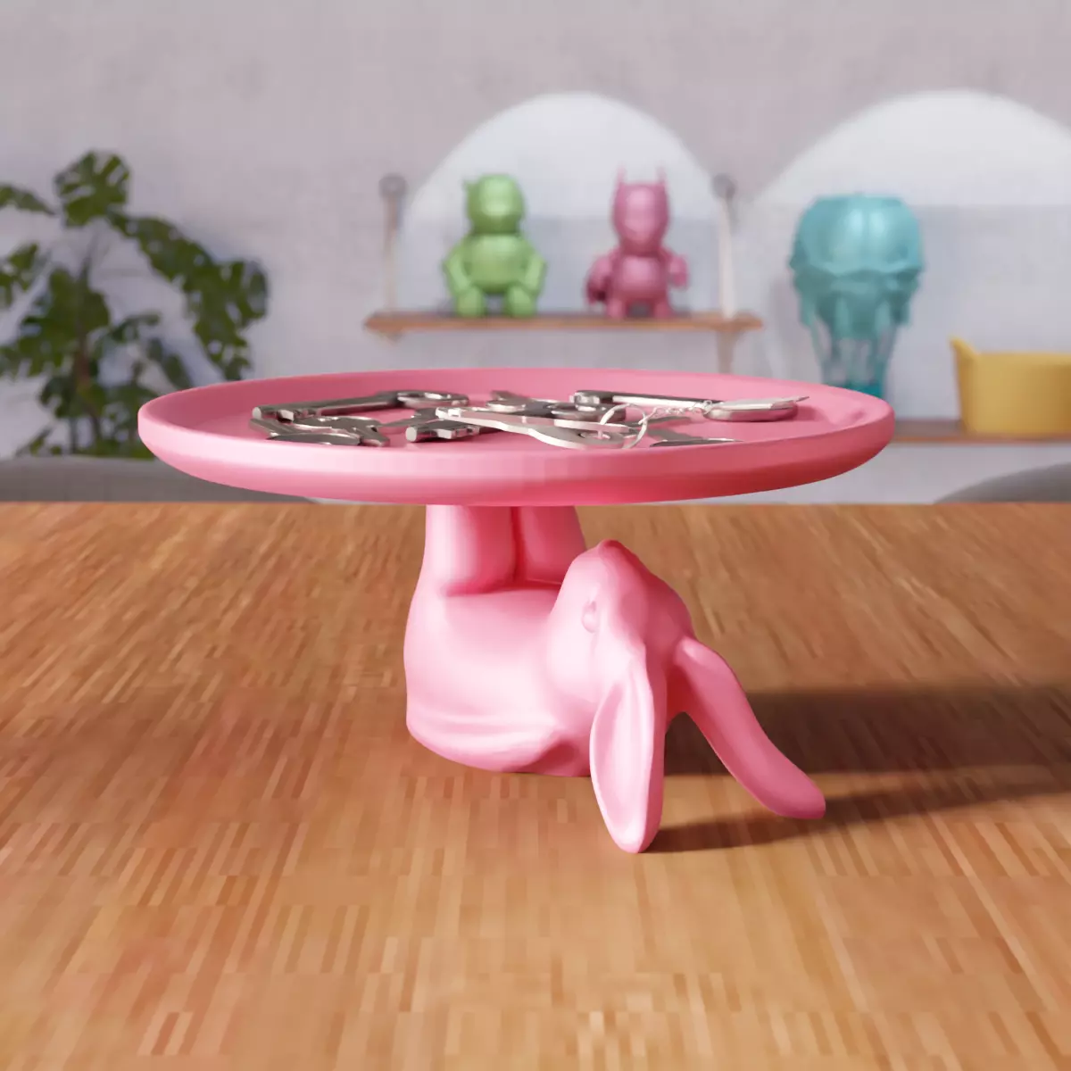 Cute Easter Bunny Bowl - 338 3D print model_6