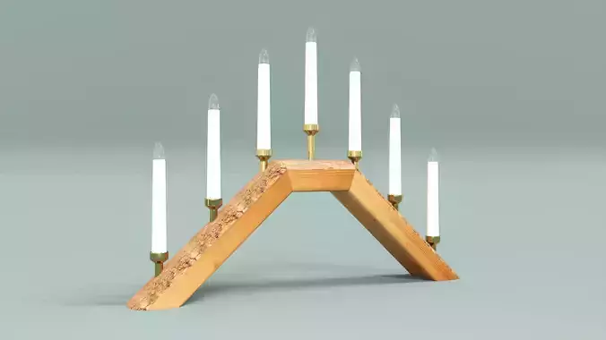 Wooden candle holders 