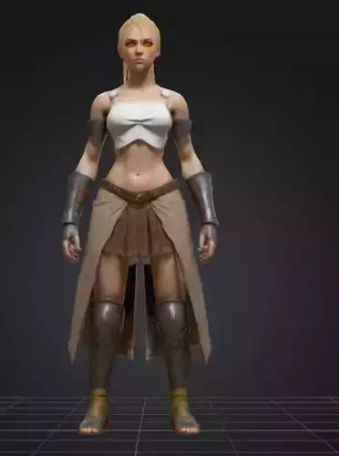 Fearless Warrior Maiden A Muscular Beauty