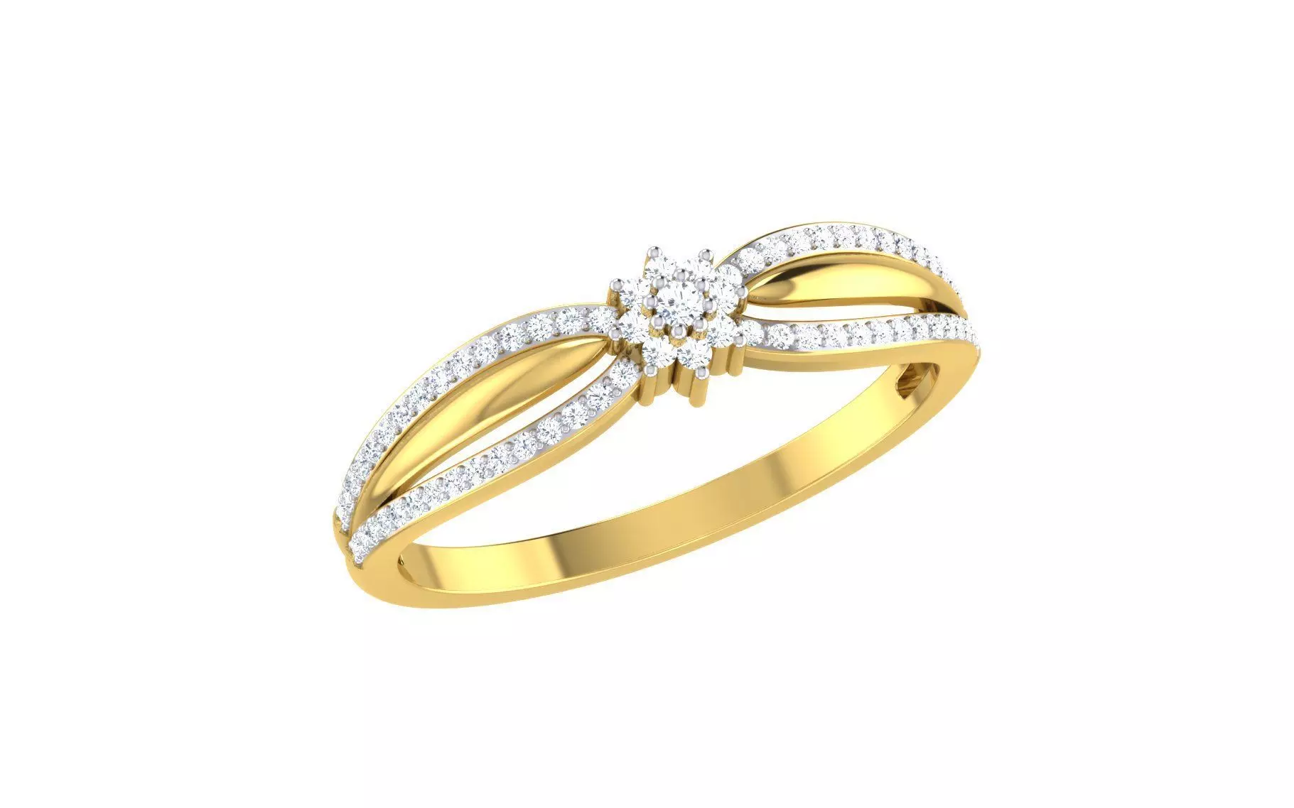 Women Ring  Render 3dm STL OBJ FBX Details 3D print model_0