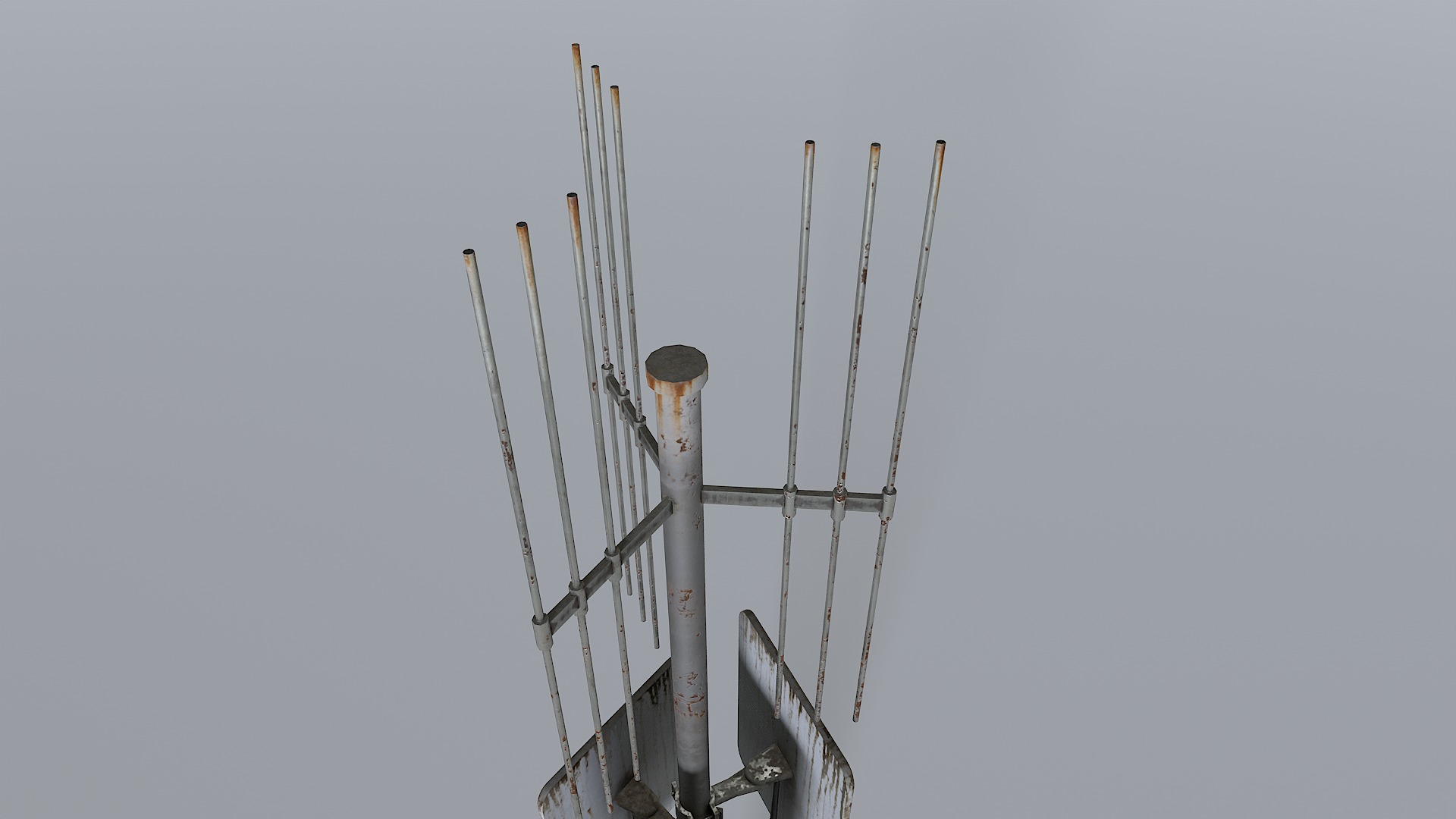 Rusty Cell Phone Tower 3 Low-poly 3D model_2