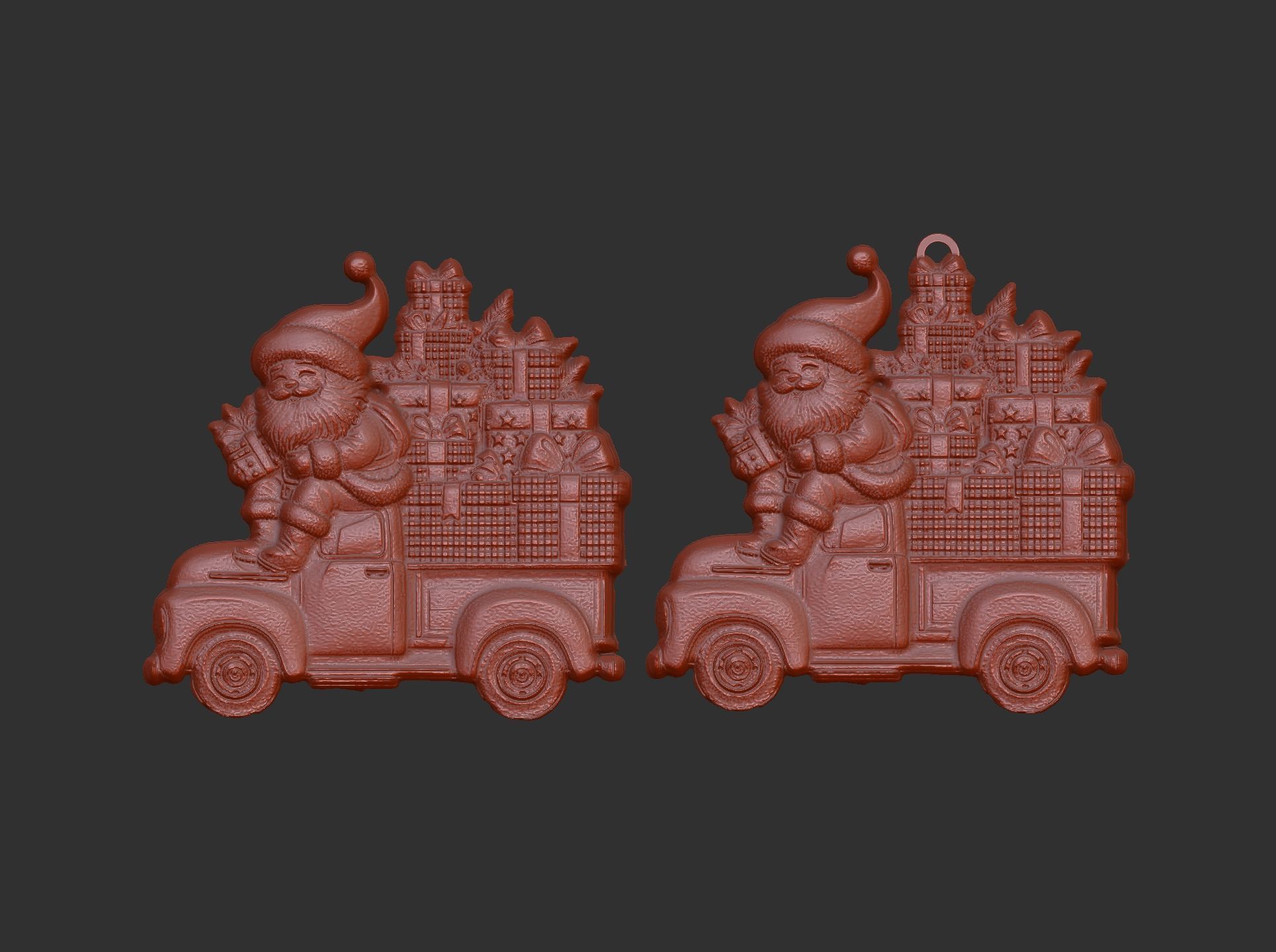 christmas sanda coming with gifts  3D print model_7