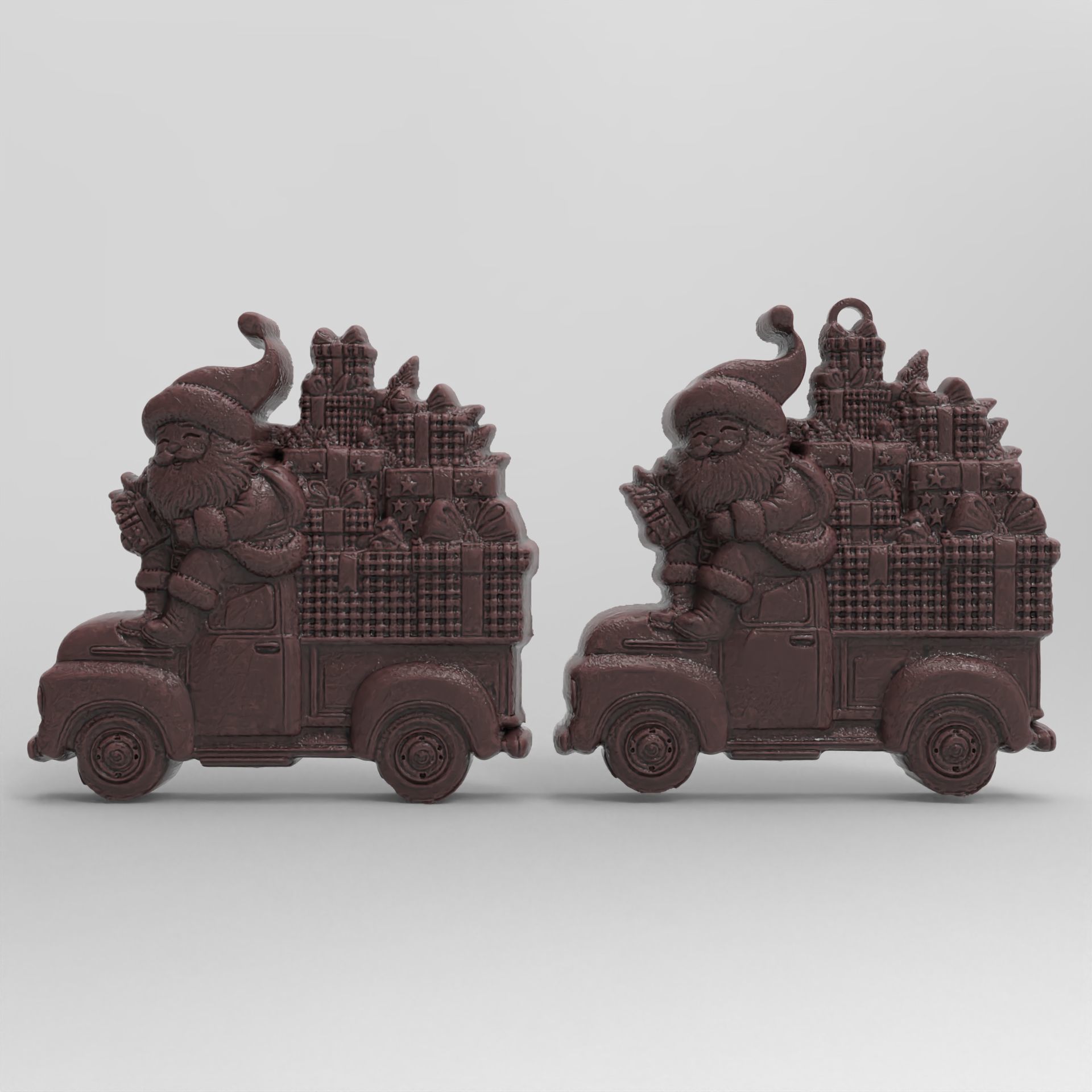 christmas sanda coming with gifts  3D print model_1