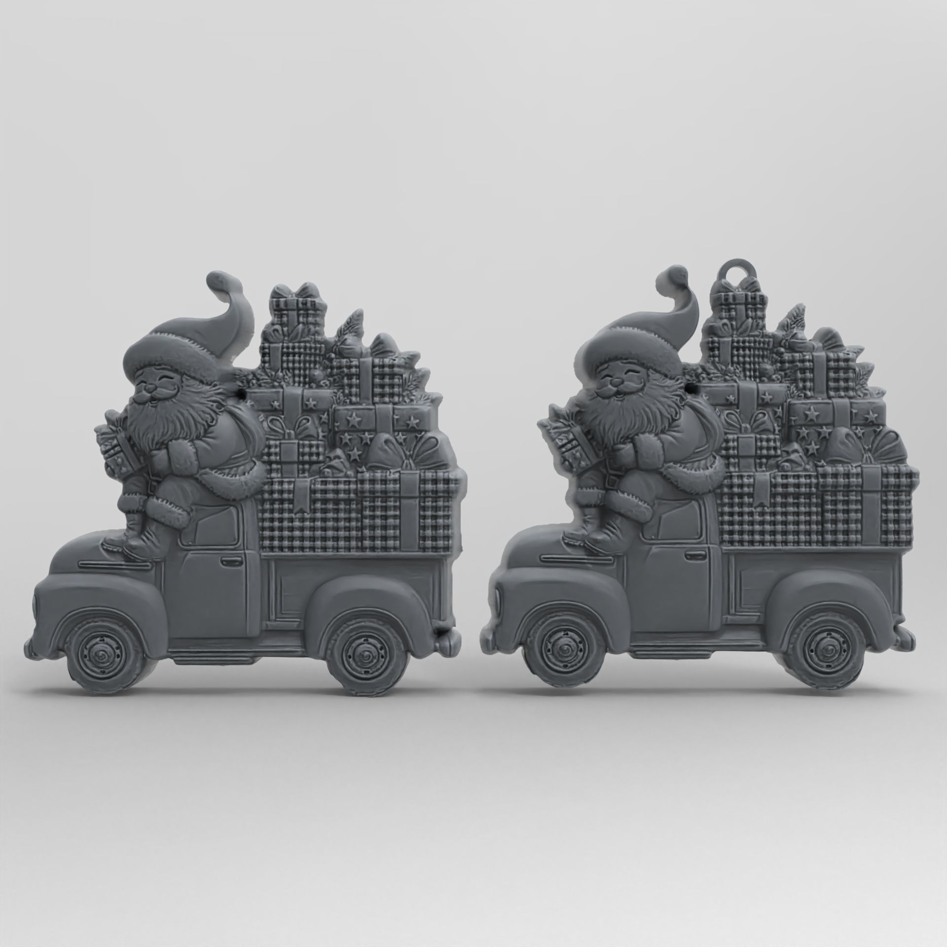 christmas sanda coming with gifts  3D print model_2