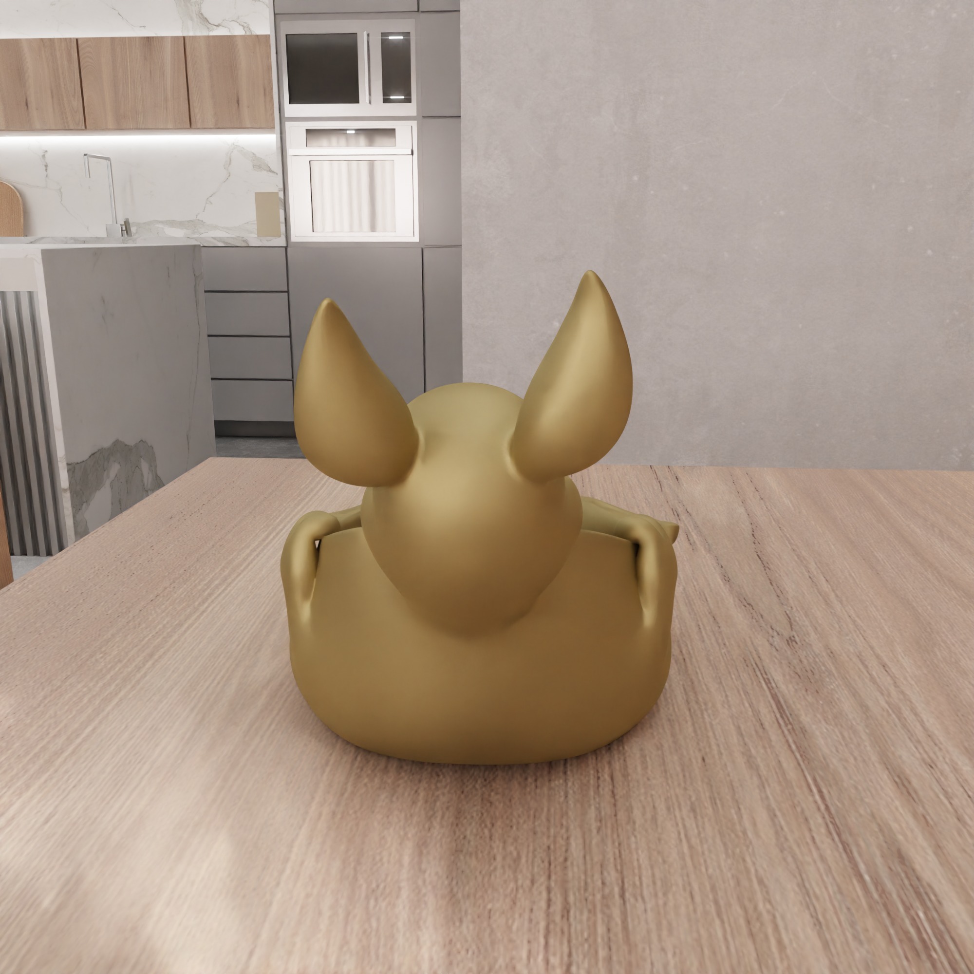 Cute Easter Bunny Bowl  - 336 3D print model_9