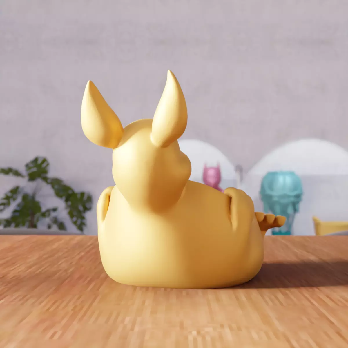 Cute Easter Bunny Bowl  - 336 3D print model_3