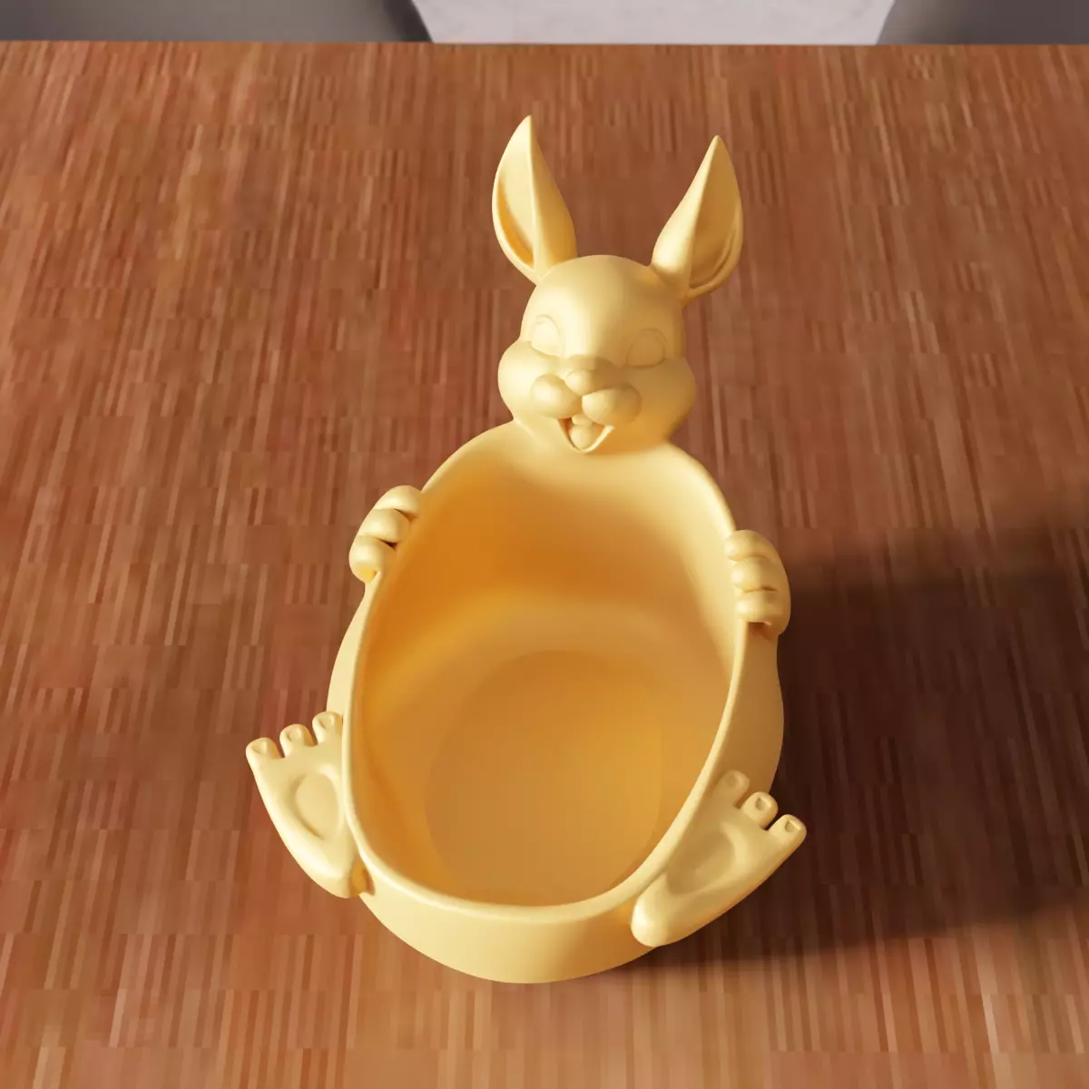 Cute Easter Bunny Bowl  - 336 3D print model_7