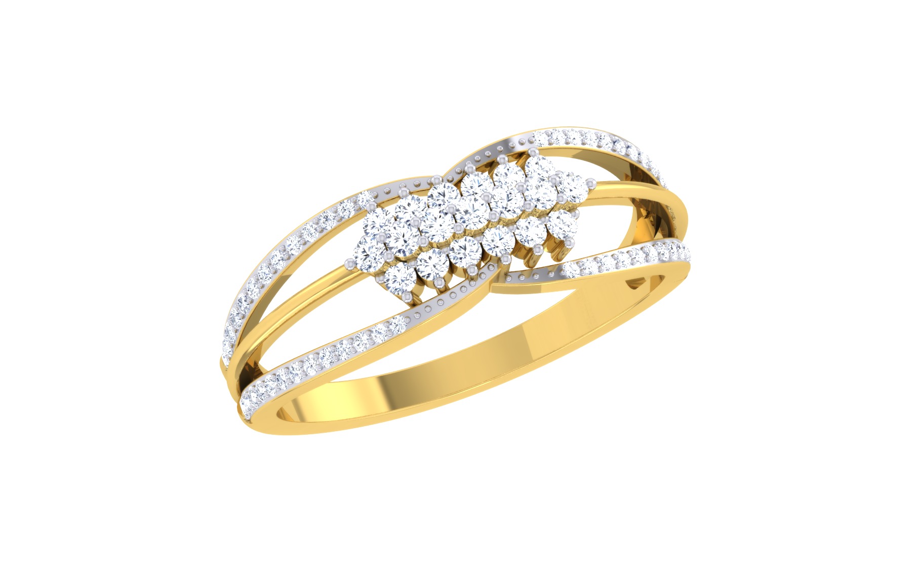 Women Ring  Render 3dm STL OBJ FBX Details 3D print model_2