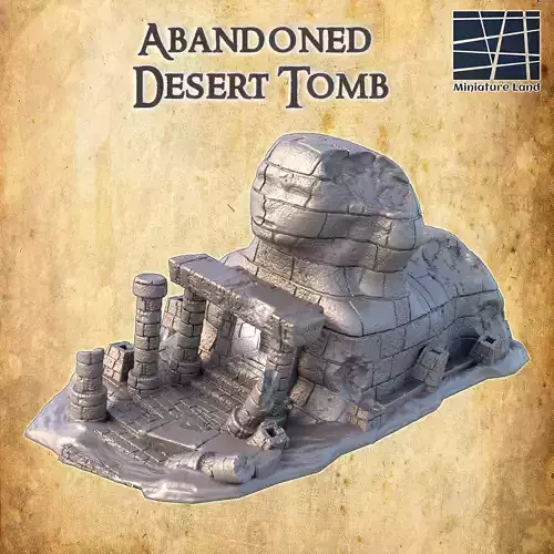 Abandoned Desert Tomb Tabletop Terrain 28 MM
