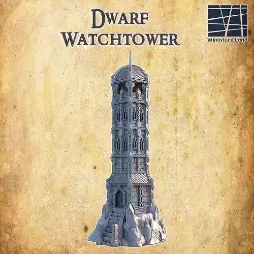 Dwarf Watchtower Tabletop Terrain 28 MM
