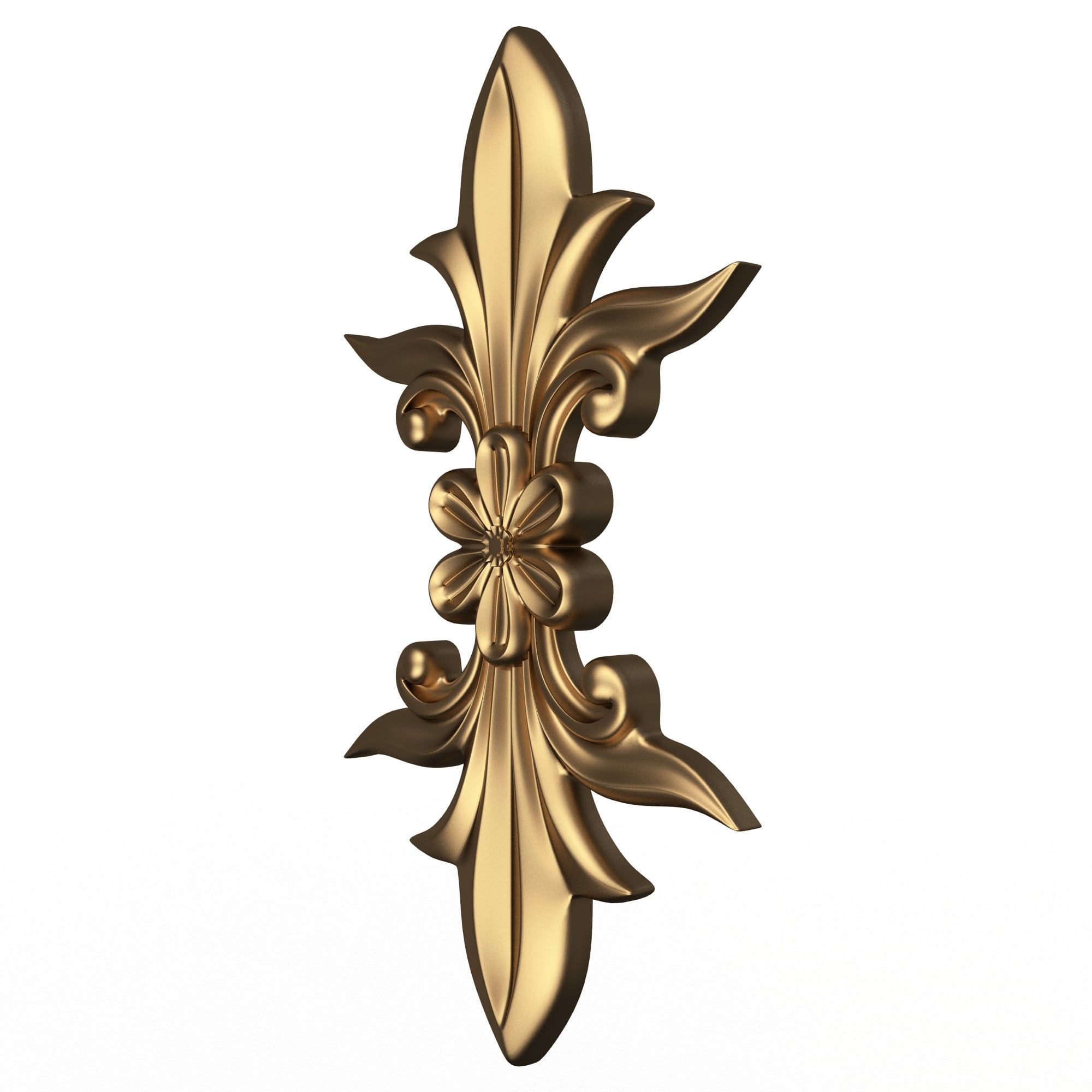 Vertical Onlay 02 Low-poly 3D model_2