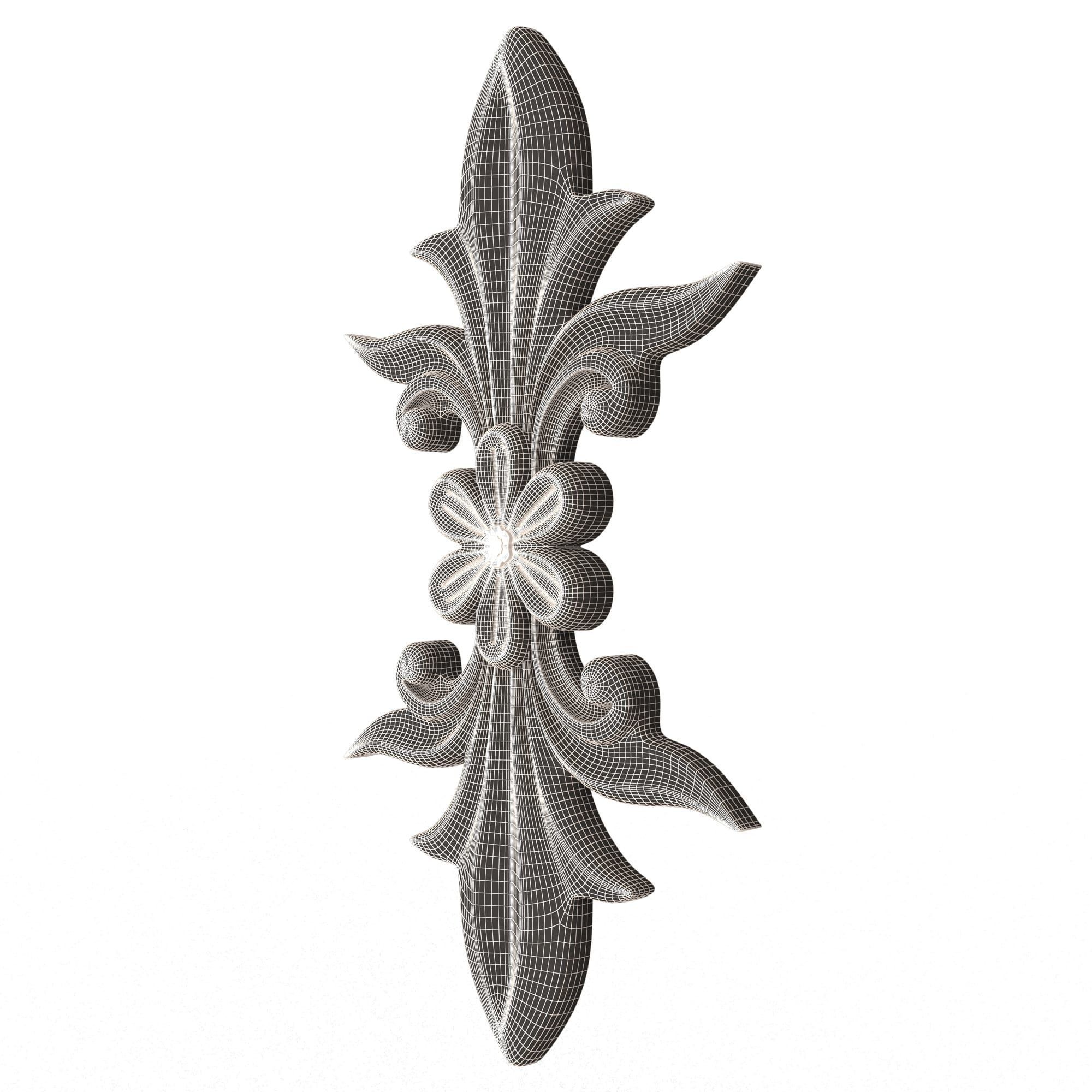 Vertical Onlay 02 Low-poly 3D model_11