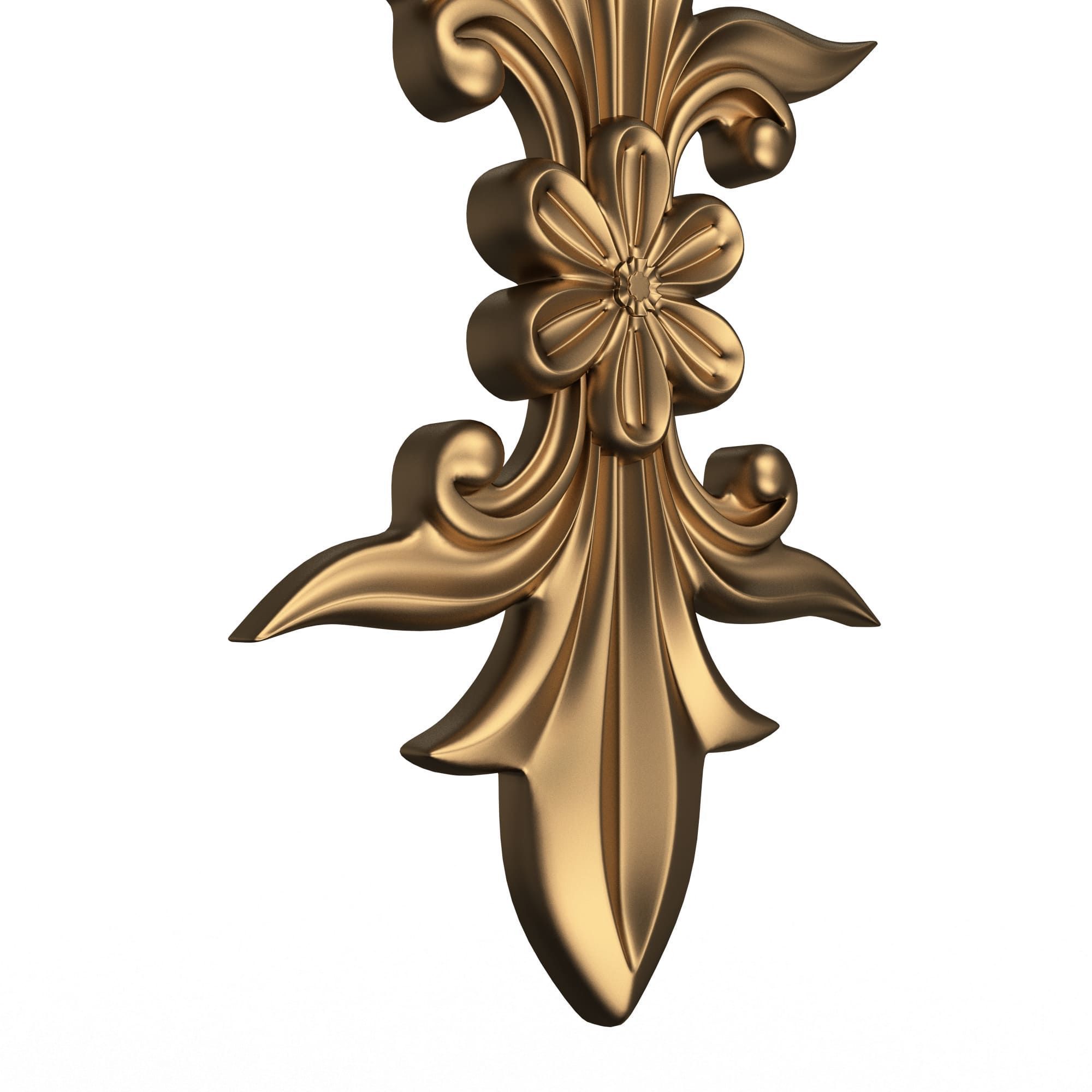 Vertical Onlay 02 Low-poly 3D model_3