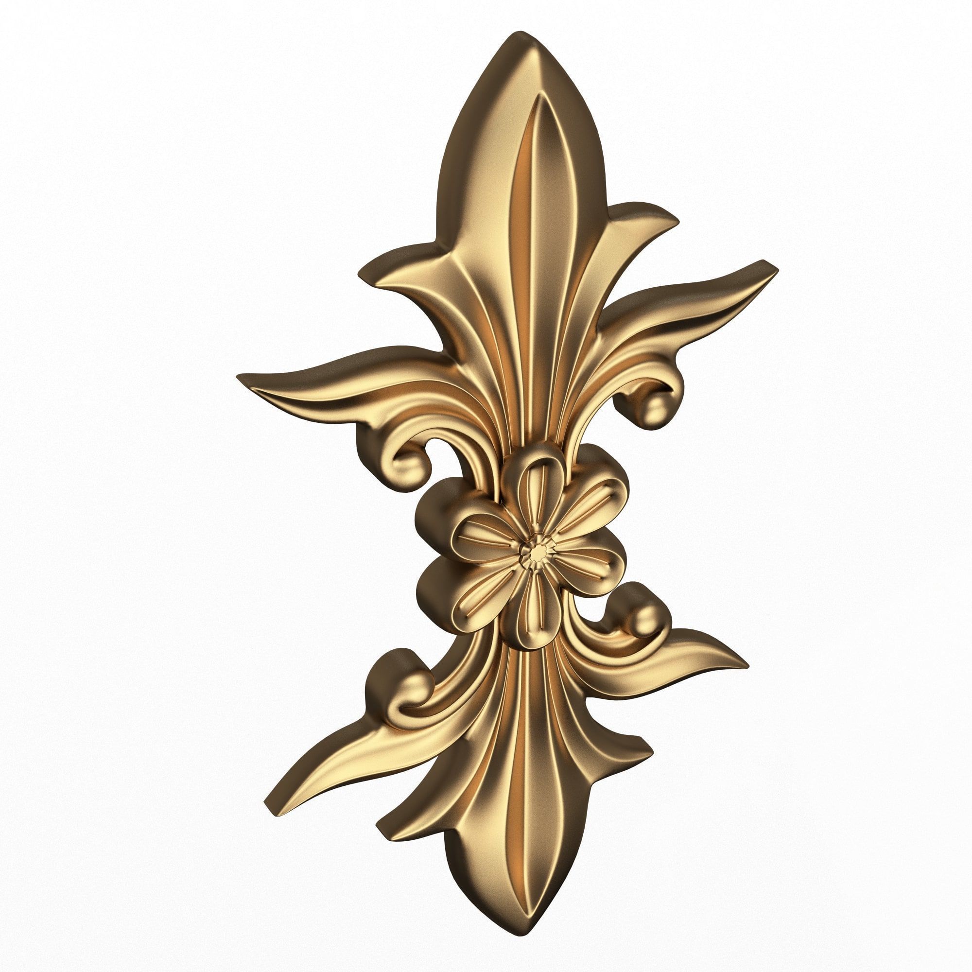 Vertical Onlay 02 Low-poly 3D model_1