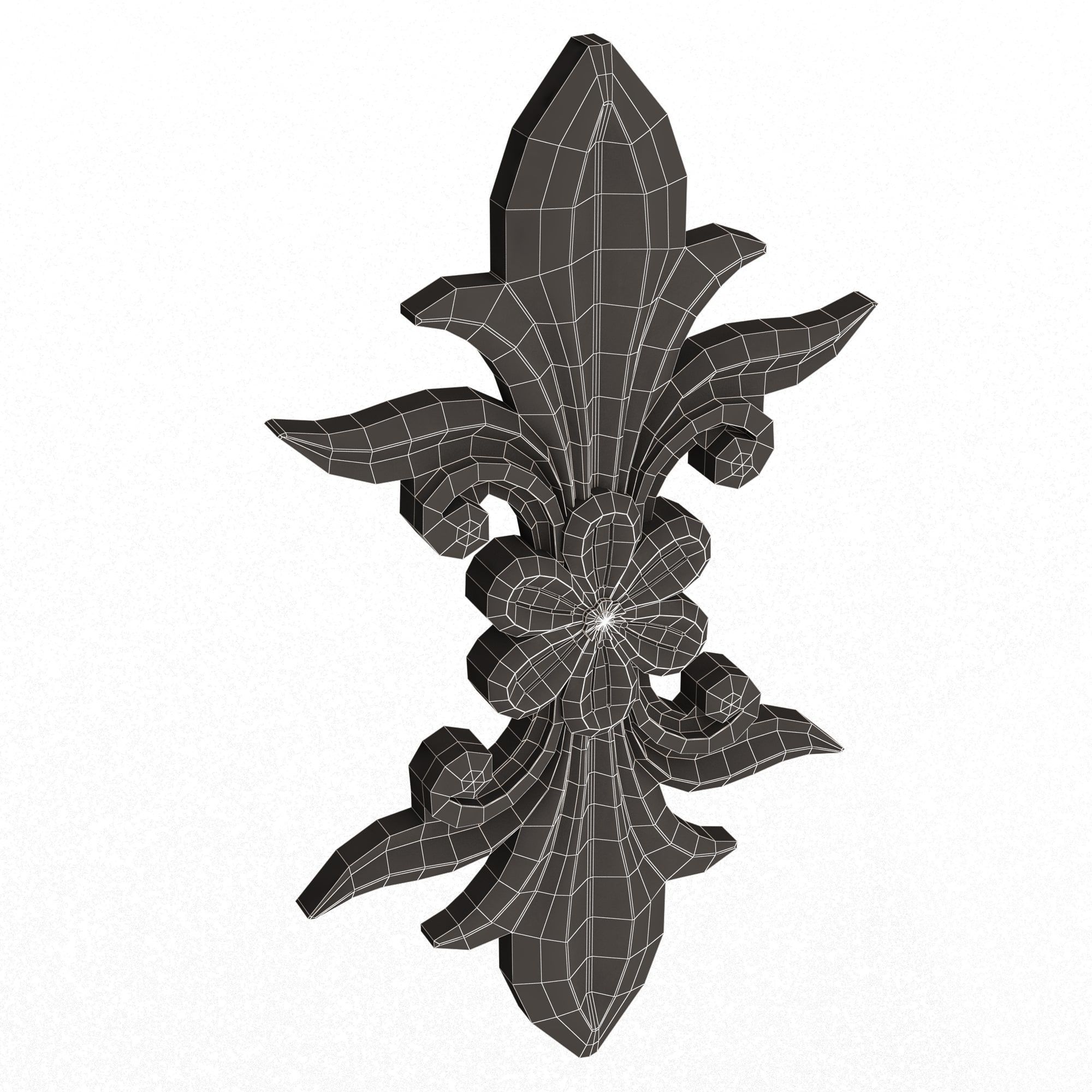 Vertical Onlay 02 Low-poly 3D model_16