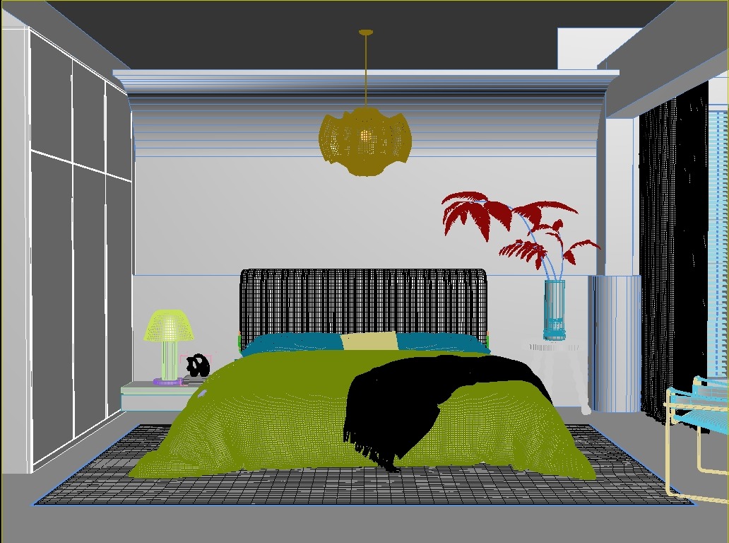 Parisian interior scene 3D model_7