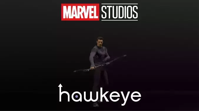 Hawkeye Low-poly 3D model