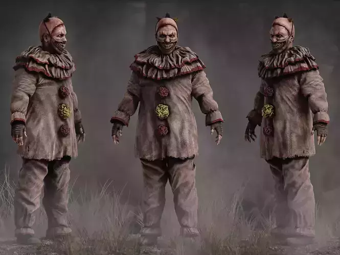 Twisty The Clown Low-poly 3D model