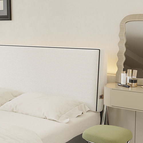 Comfortable bedroom interior scene 3D model 3
