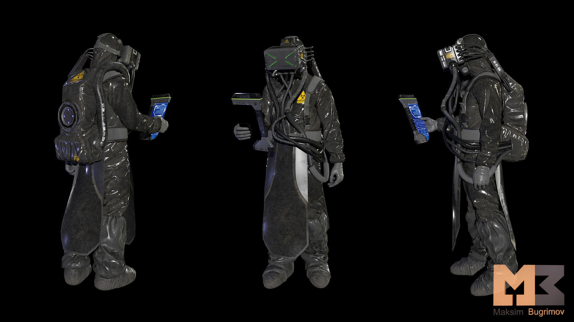 Monster In Capsule Low-poly 3D model_22