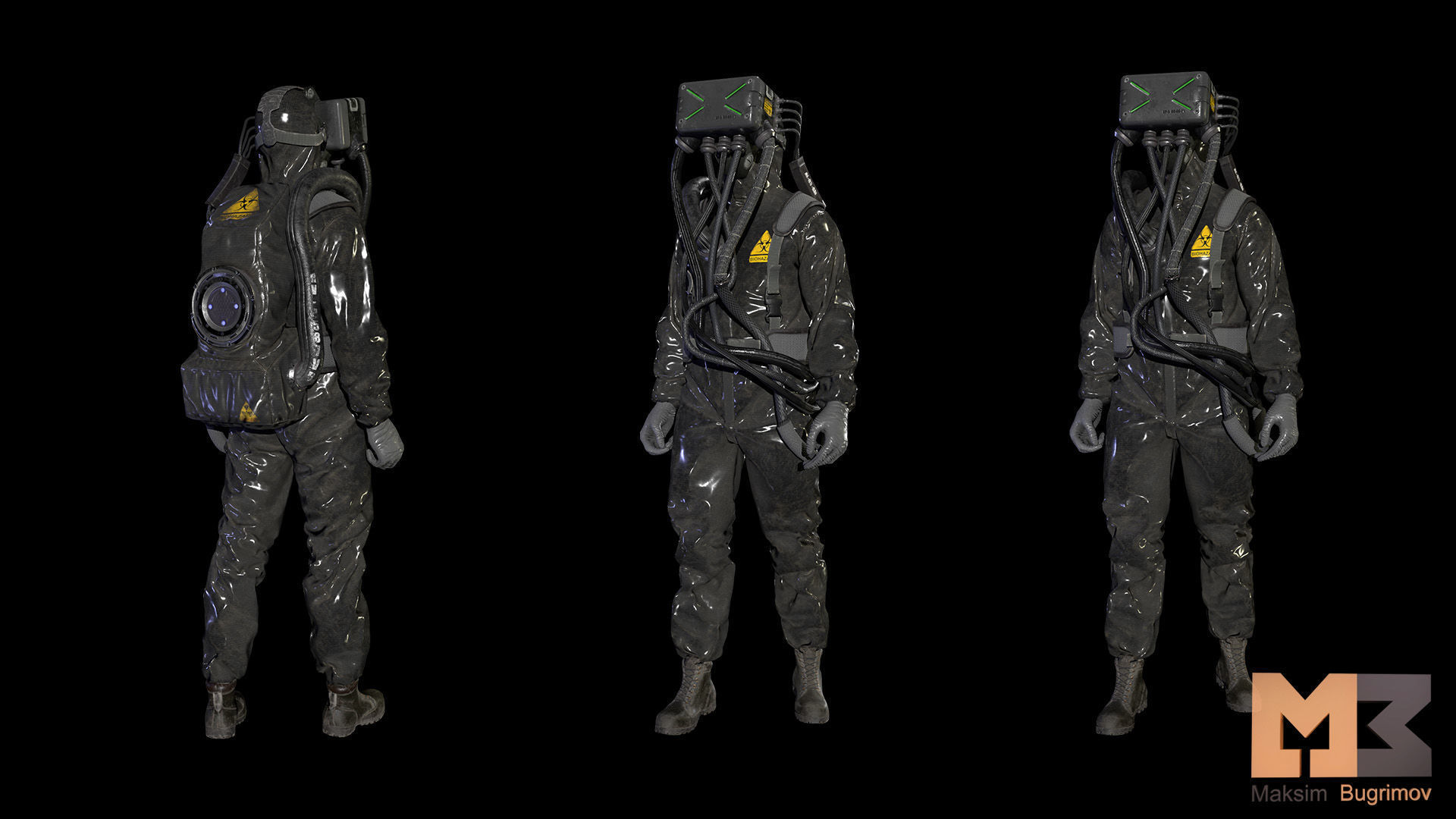 Monster In Capsule Low-poly 3D model_27