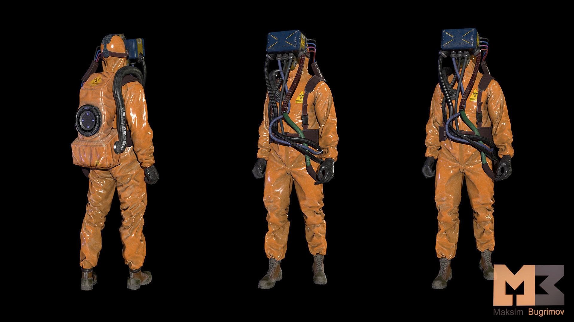 Monster In Capsule Low-poly 3D model_26