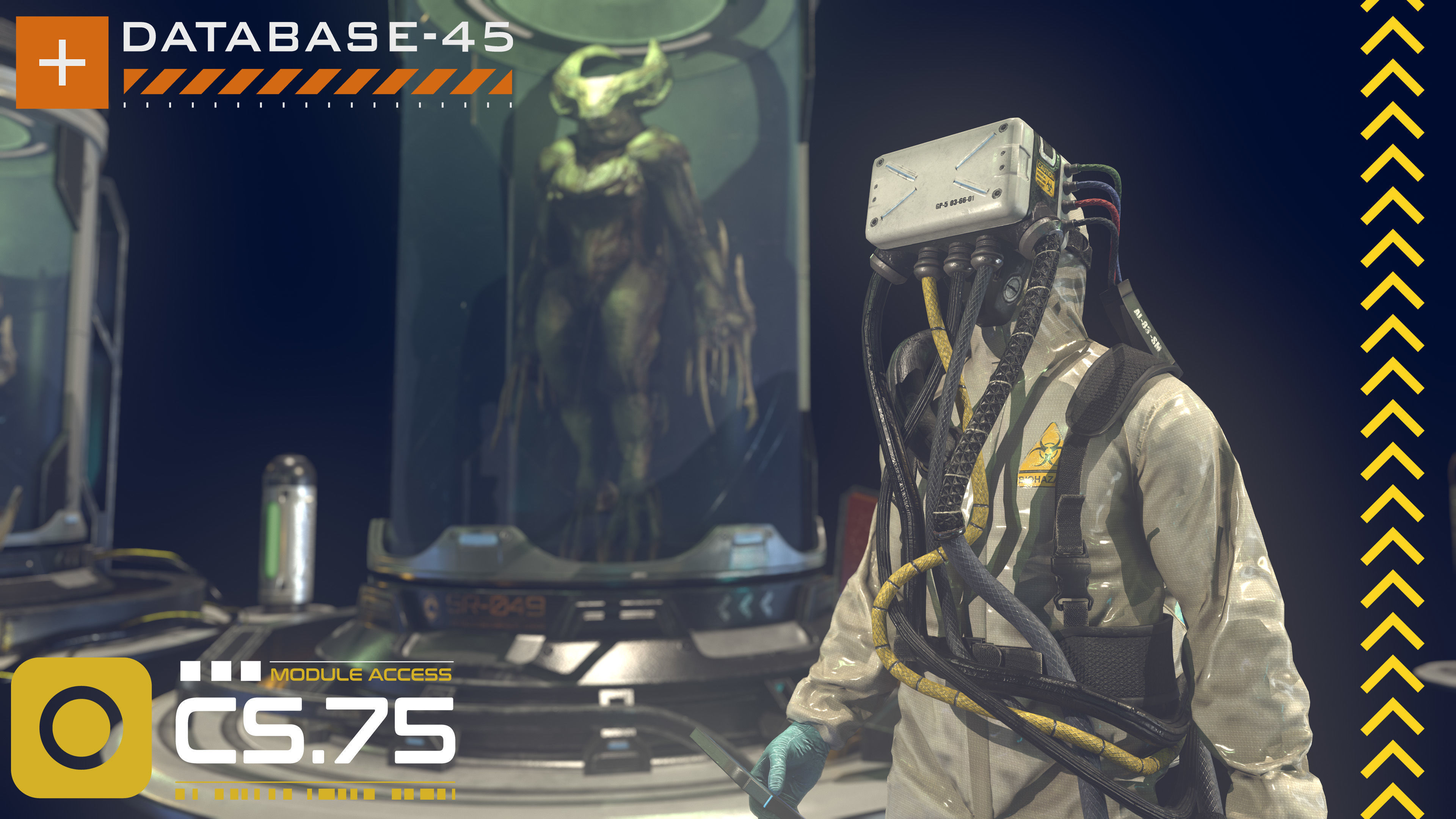 Monster In Capsule Low-poly 3D model_7