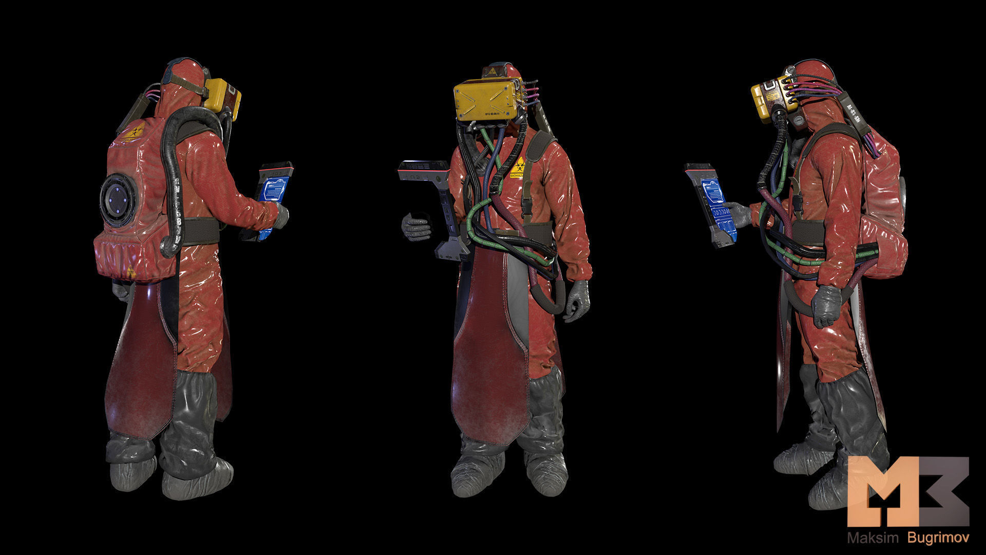 Monster In Capsule Low-poly 3D model_20