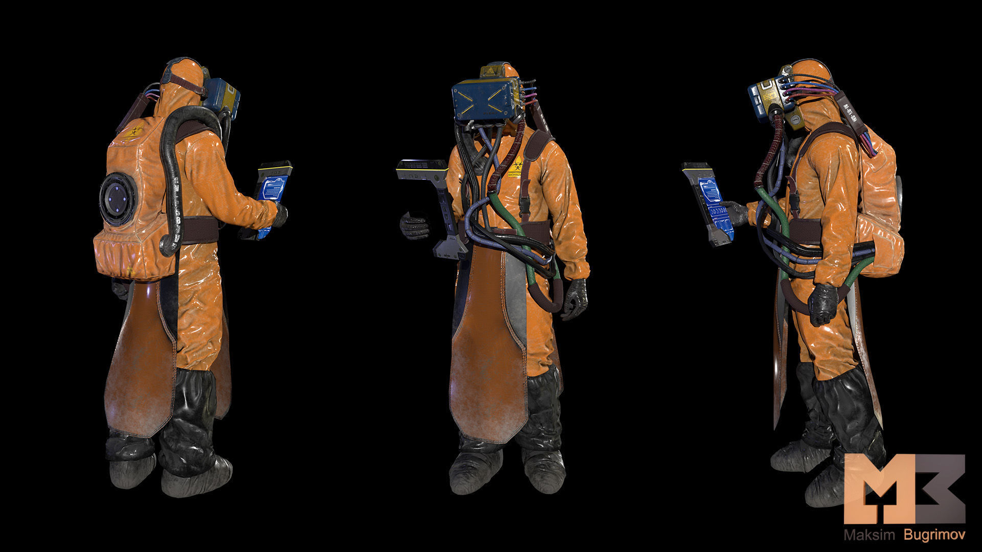 Monster In Capsule Low-poly 3D model_21