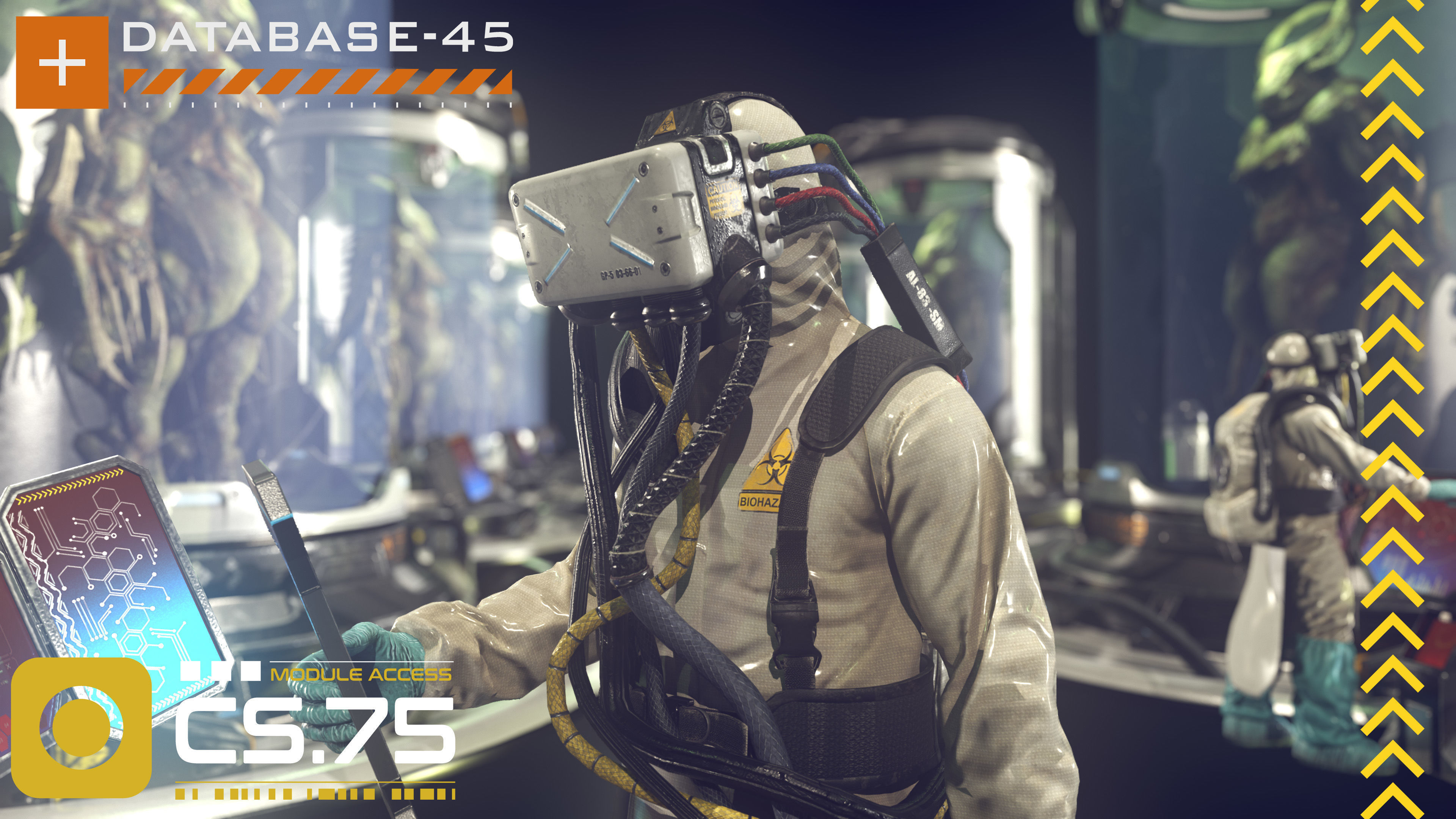 Monster In Capsule Low-poly 3D model_8