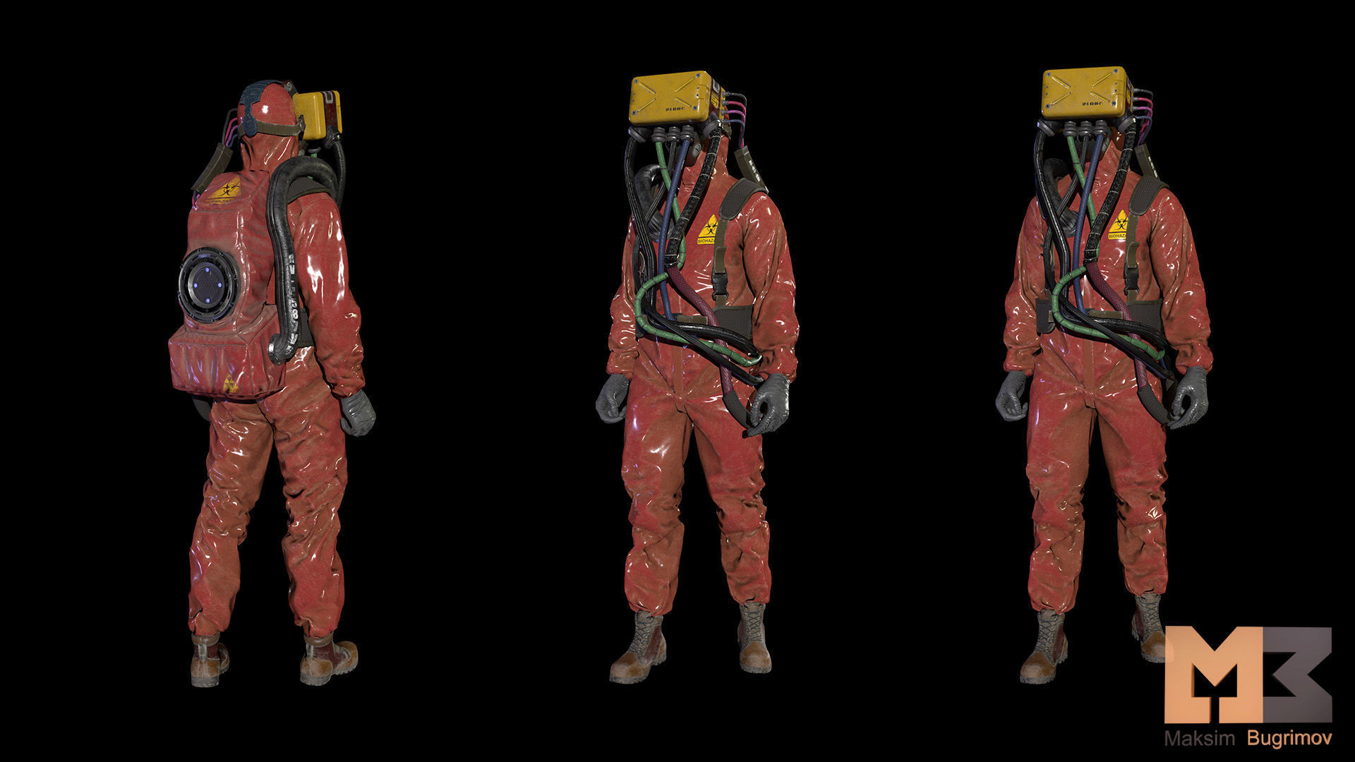 Monster In Capsule Low-poly 3D model_25